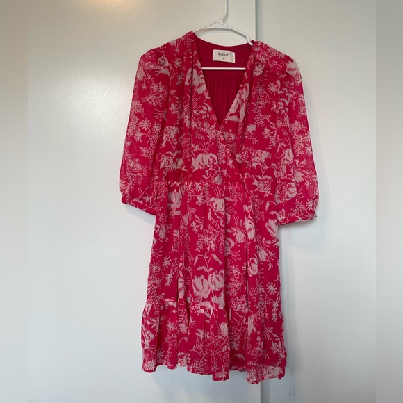 NWOT BA&SH Ulia Printed Surplice Mini Dress Size 1 - Picture 5 of 7